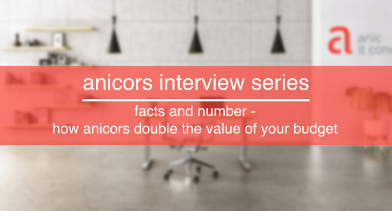 anicors interview series: facts and number – how anicors double the value of your budget
