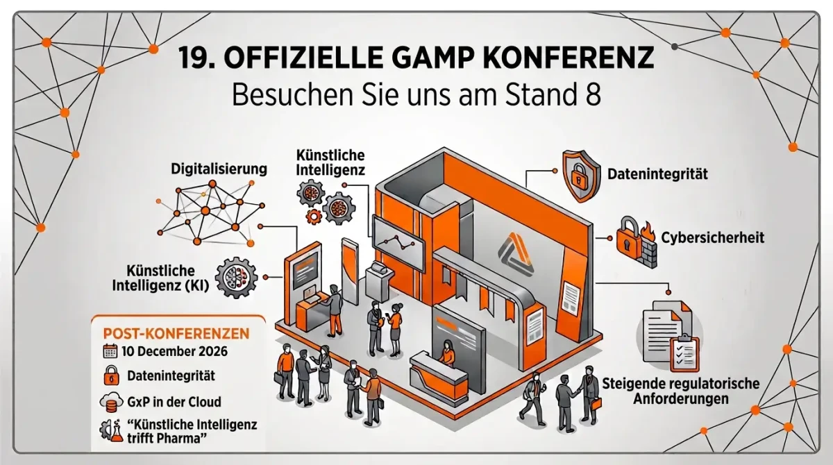 anic auf der 19. Offiziellen GAMP® 5 Konferenz – Stand 8, 8. und 9. Dezember 2026, Dorint Kongresshotel Mannheim
