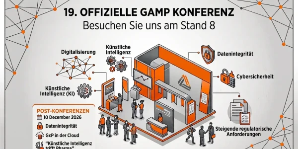 anic auf der 19. Offiziellen GAMP® 5 Konferenz – Stand 8, 8. und 9. Dezember 2026, Dorint Kongresshotel Mannheim