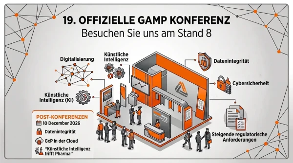 anic auf der 19. Offiziellen GAMP® 5 Konferenz – Stand 8, 8. und 9. Dezember 2026, Dorint Kongresshotel Mannheim