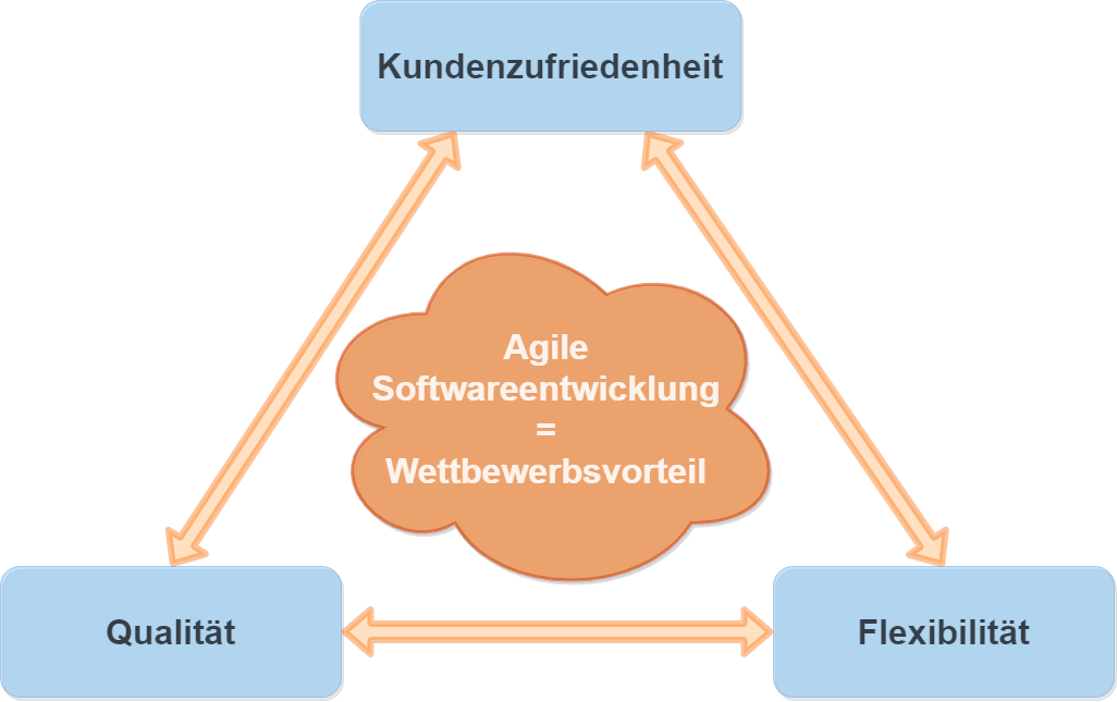 Infografik agile Softwareentwicklung