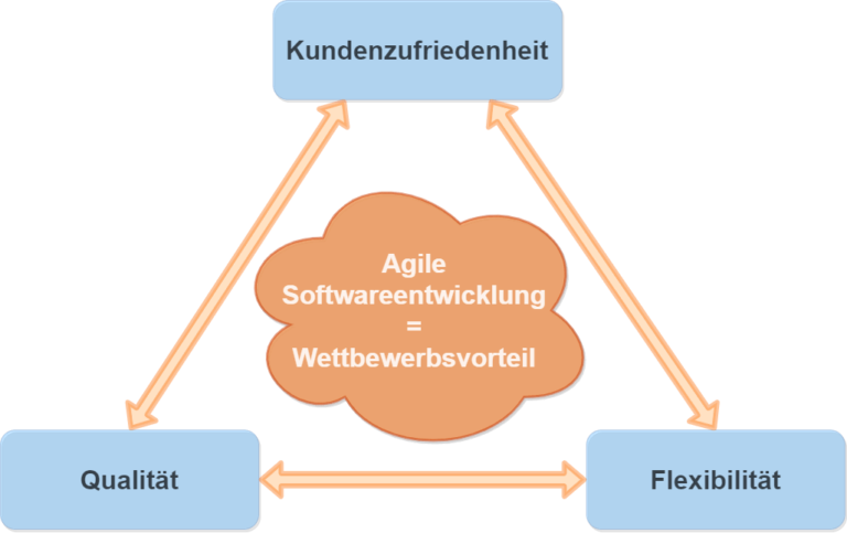 Infografik agile Softwareentwicklung